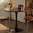 Modern Round Dining Table with Metal Pedestal Base, MDF Tabletop
