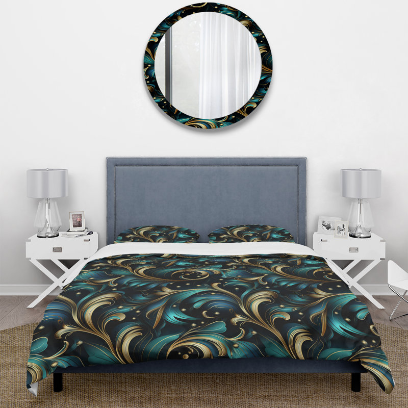 Ensemble de housse de couette Regla, Housse de couette pour grand lit et 2 taies décor