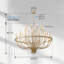 Lustre 47 po Gold Farmhouse 