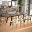Table de salle à manger en bois 70,9 po en noyer