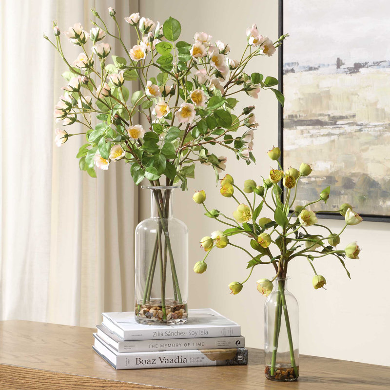 Ensemble de 2 bouquets de roses en carême Uttermost Tranquility