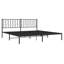 Structure de lit en métal avec tête de lit, rangement sous le lit, sans bruit, sans matelas-1329120511-1329120510