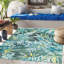 Tapis floral d'extérieur Sunshine - vert / bleu / jaune-83468113
