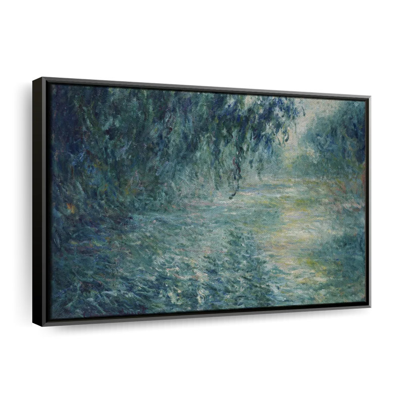 «Morning on the seine», reproduction sur toile, H 13 po x l 9 po