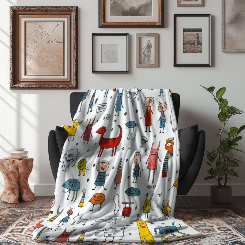 Fun Figures - 1 Piece Premium Blanket, Twin