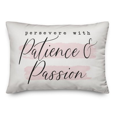 Coussin Persevere with Patience