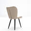 Modern Leather Dining Chairs With Thick Cushions & Metal Legs-2078824755-2078824753