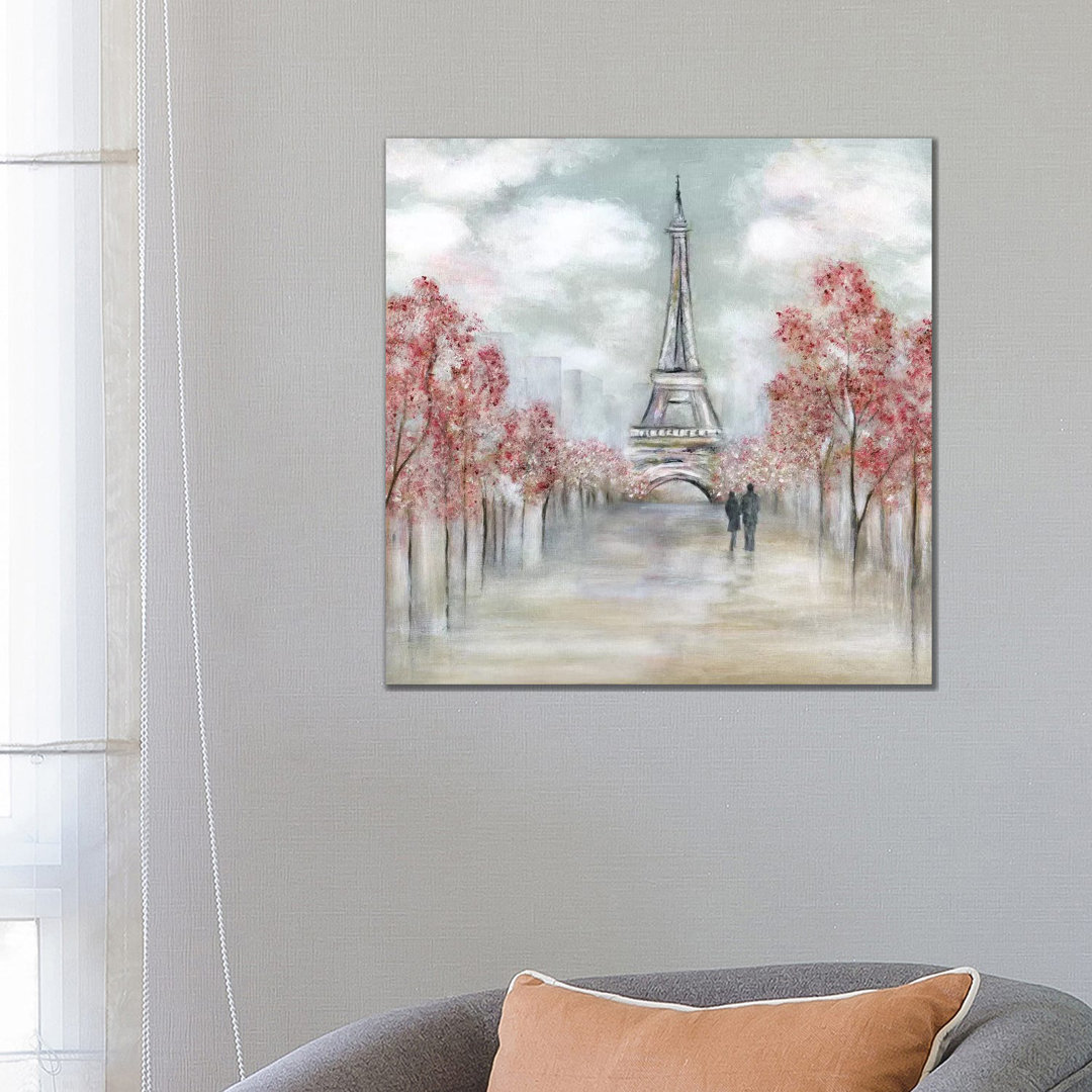 Paris In Springtime von Tava Studios - No Frame Gallery-Wrapped Canvas Giclée on Canvas