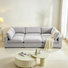 Canapé modulaire avec repose-pieds en chenille de l 115,8 po Ericah