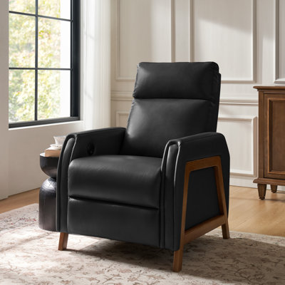 Ean 29" Genuine Leather Power Recliner with Charging Ports