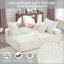 Canapés-lits, canapé-lit 2 places en chenille pour petits espaces | Beige | Chenille-1949077477