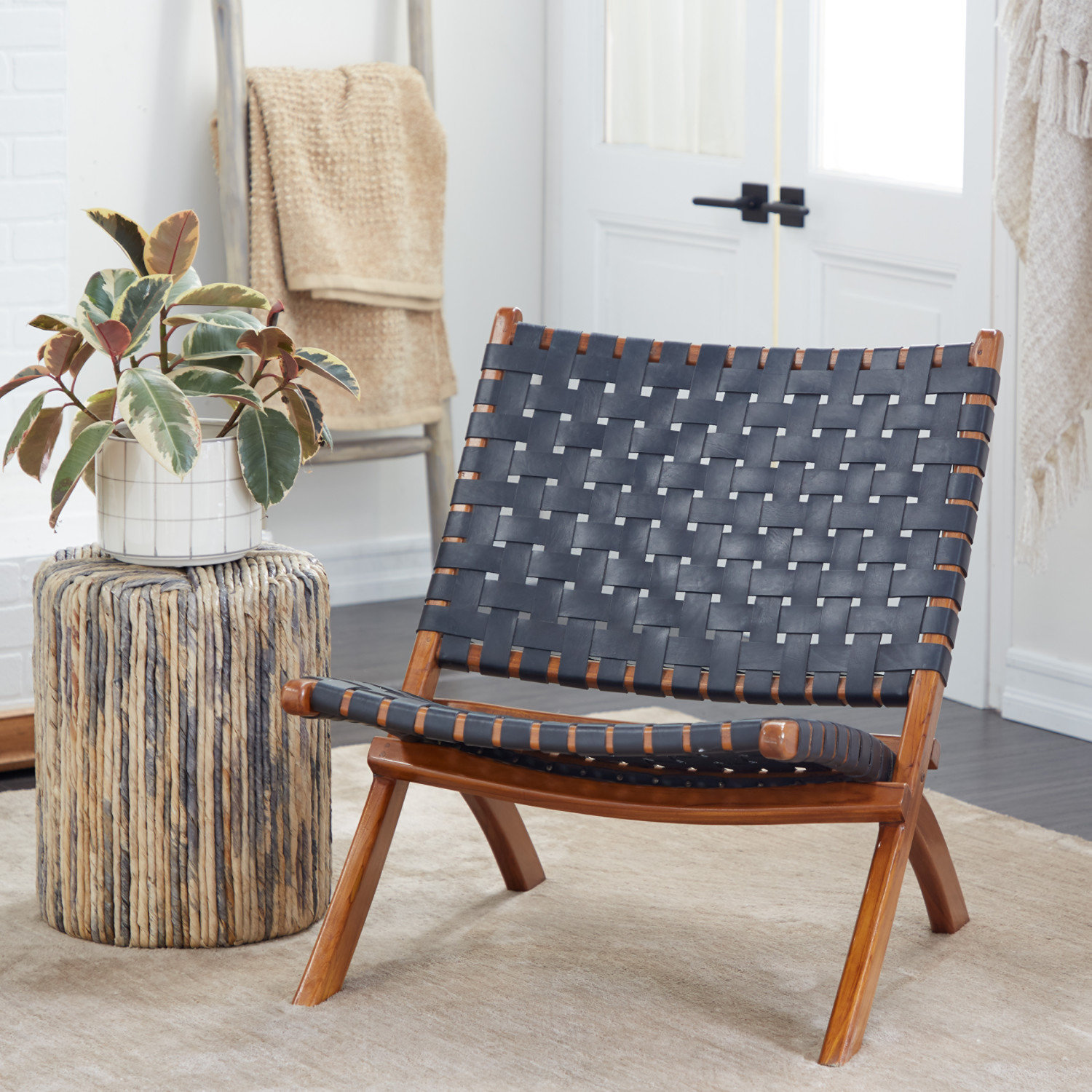 Lehigh Deck Chair, Black