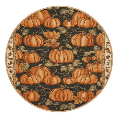  Tapis lavable à la citrouille