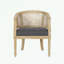 Wood frame Accent Chair with soft seat cushion-951585293