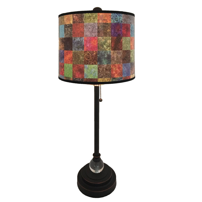 Crystal Buffet Lamp, Bronze