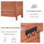 Banc de rempotage d'extérieur 39 po (orange) parfait pour l'entretien des plantes de patio et les postes de travail de jardin-236358320