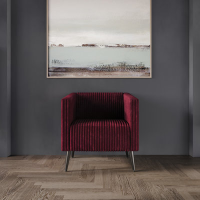 Fauteuil en velours de 30,31 po Schermick
