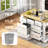 Kitchen Island With 6 Drawers-1556750491