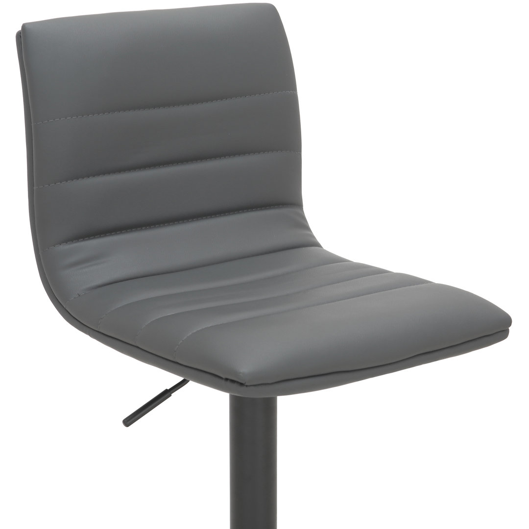 Mootrey Swivel Upholstered Adjustable Height Counter Stool with Metal Frame