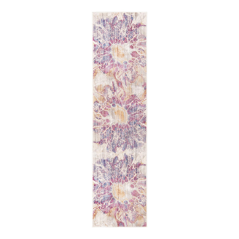 Tapis Red Barrel Studio® Imersion Deepa, Tapis de couloir 2 pi x 8 pi