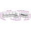 249 cm W Solid Wood Patio Corner Sofa Set