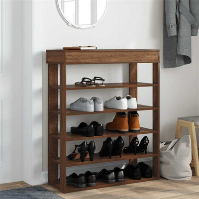 Shoe Rack 80X30x98 Cm Engineered Wood