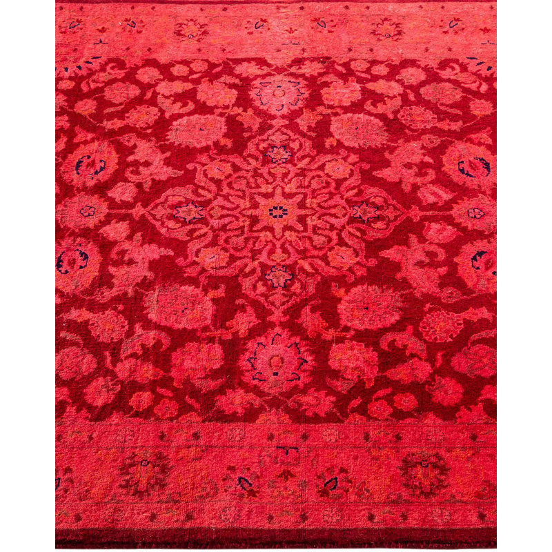 Holsworth One-of-a-Kind 3' 1" X 5' 4" New Age Wool Area Rug Red