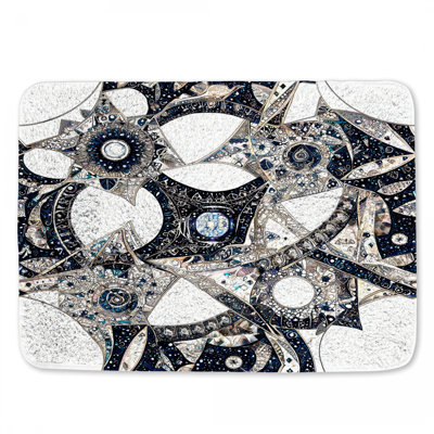 Tapis de bain mosaïque complexe pour salle de bain Hollywood Regency