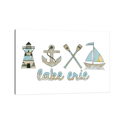 «Lake Erie» par Paper Cutz, impression sur toile tendue