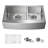36'' L Farmhouse / Apron Double Bowl Stainless Steel Kitchen Sink