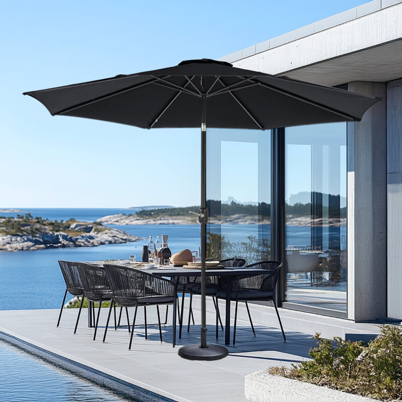 300cm Market Parasol, Black