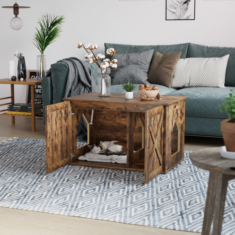 Meuble pour animal de compagnie Eco Brown, brun rustique