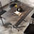 48"L x 30"W Solid Wood Commercial Tabletop w/Two 22" x 22" Dining Height T-Bases-185201525-185201528-185201531