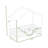 Wood Floor Bed with Canopy-590168349