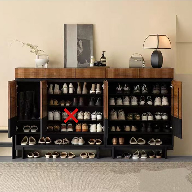 Armoire de rangement pour chaussures Retro, 47.24" H x 35.43" W x 14.17" D 