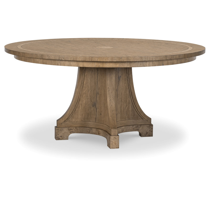 Monterey Round Solid Wood Dining Table, Hawthorne Light