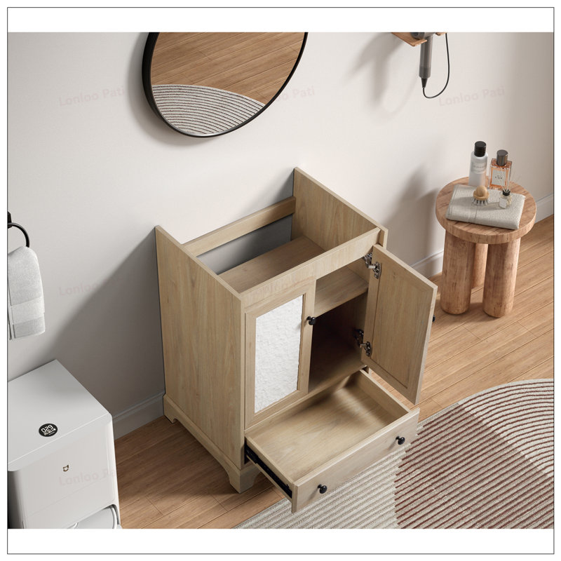 Base de meuble-lavabo en bois 24 po