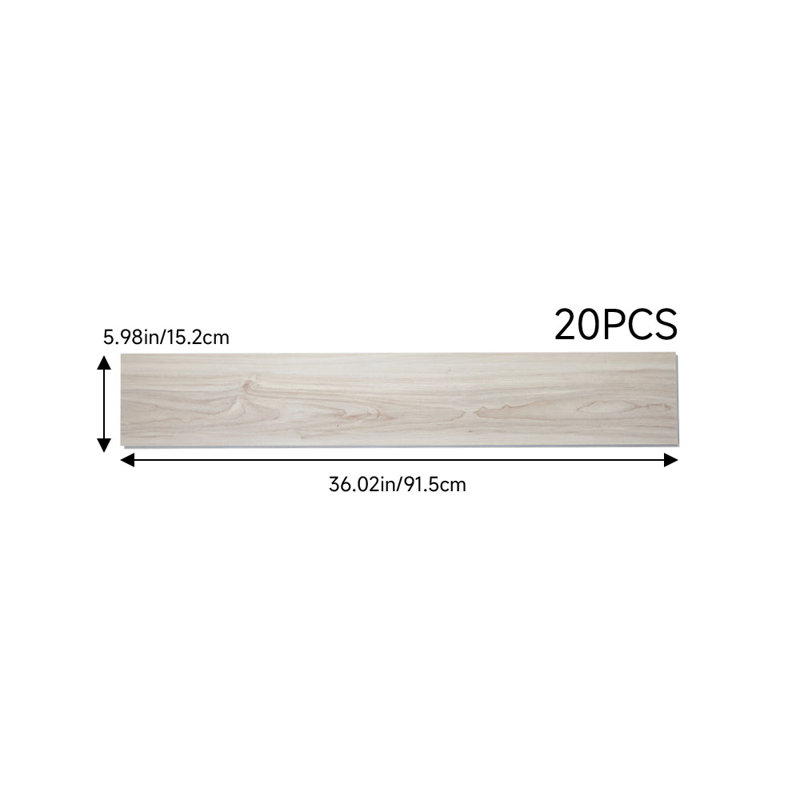 15x92 cm PVC Tile in Brown