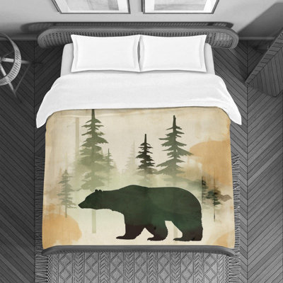 Deden Bear Forest Duvet Cover