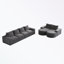 Canapé modulaire en forme de L Boneless-289355068