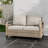 54.1'' Wide Straight Metal Loveseat with Cushions-115188293