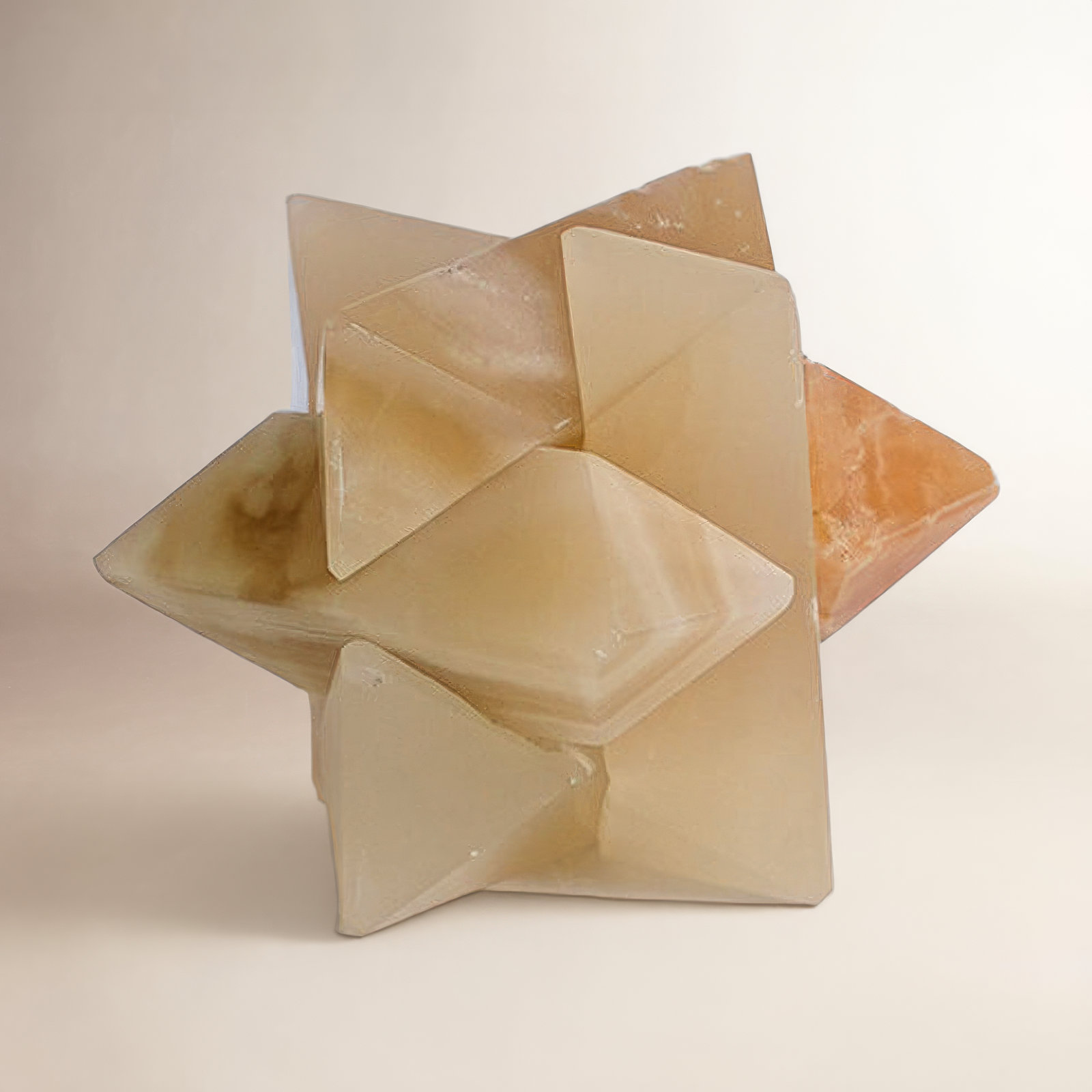 Burr Star Puzzle Decorative Object