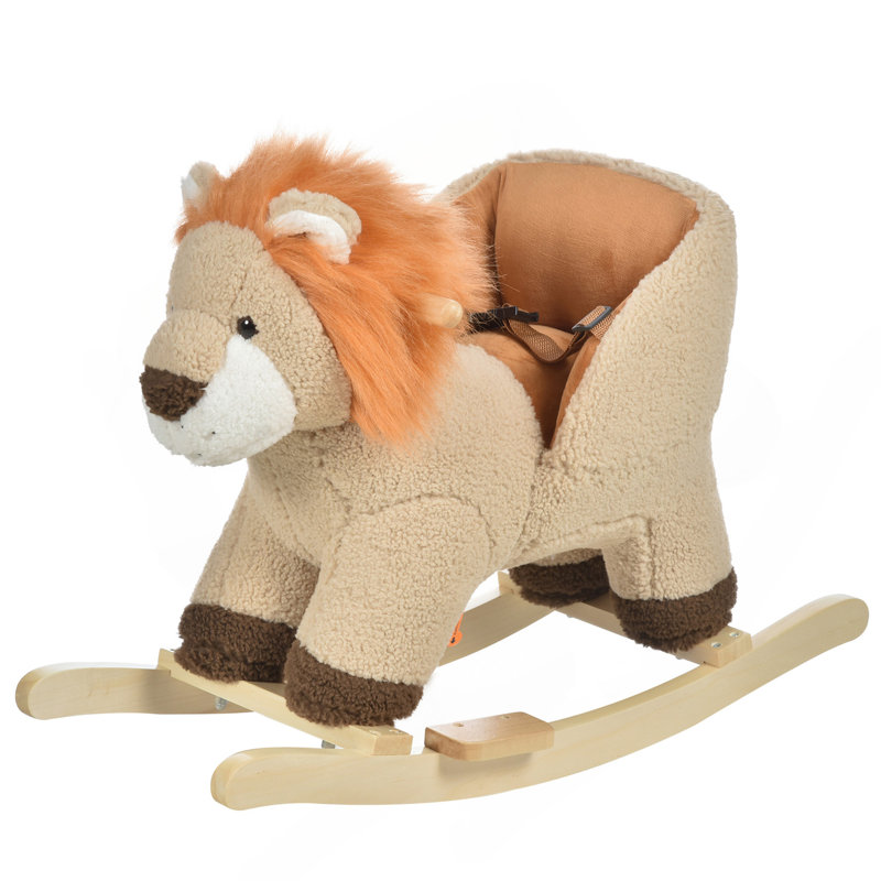 Lion à cheval à bascule avec son, Qba Baby