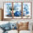 Toile avec cadre flottant brun