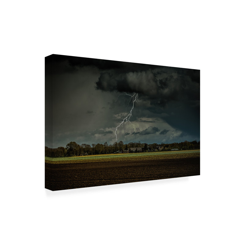 Bernardine De Laat Lightning Canvas Art, 22" H x 32" W