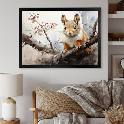 " Brown Squirrel Curious Observer III "