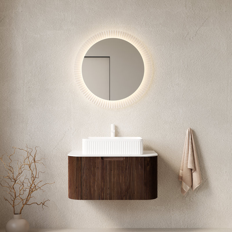 Ensemble de meuble-lavabo et lavabo 30 po Dina, Forme rectangulaire, 30", Blanc