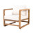 Jeffrey Outdoor 3-Piece Acacia Wood Conversation Set With Removable Cushions-124488432