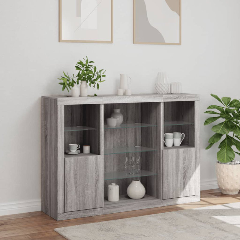 Badgeley 142.5cm Sideboard, Grey Sonoma