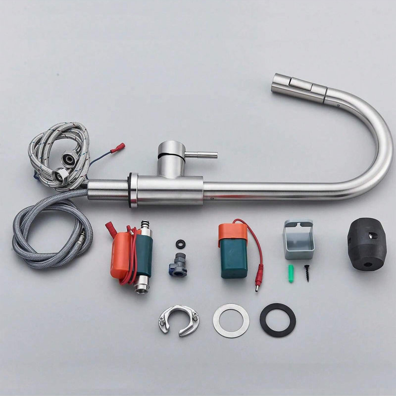 Single-Hole Laundry Faucet, Brushed Nickel
